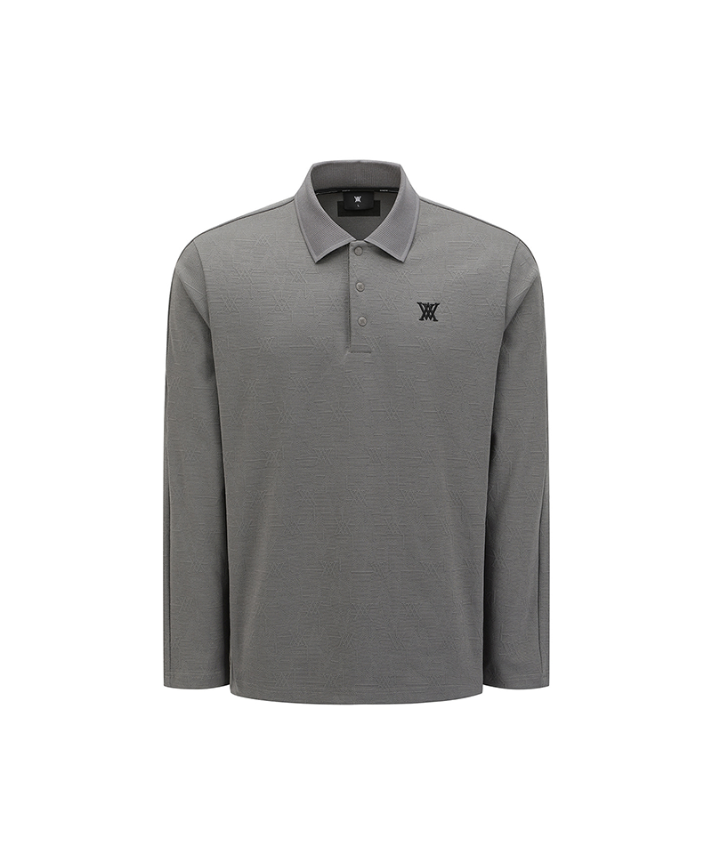 Men's Logo Jacquard T-Shirt - Dark Grey – Anew Golf USA