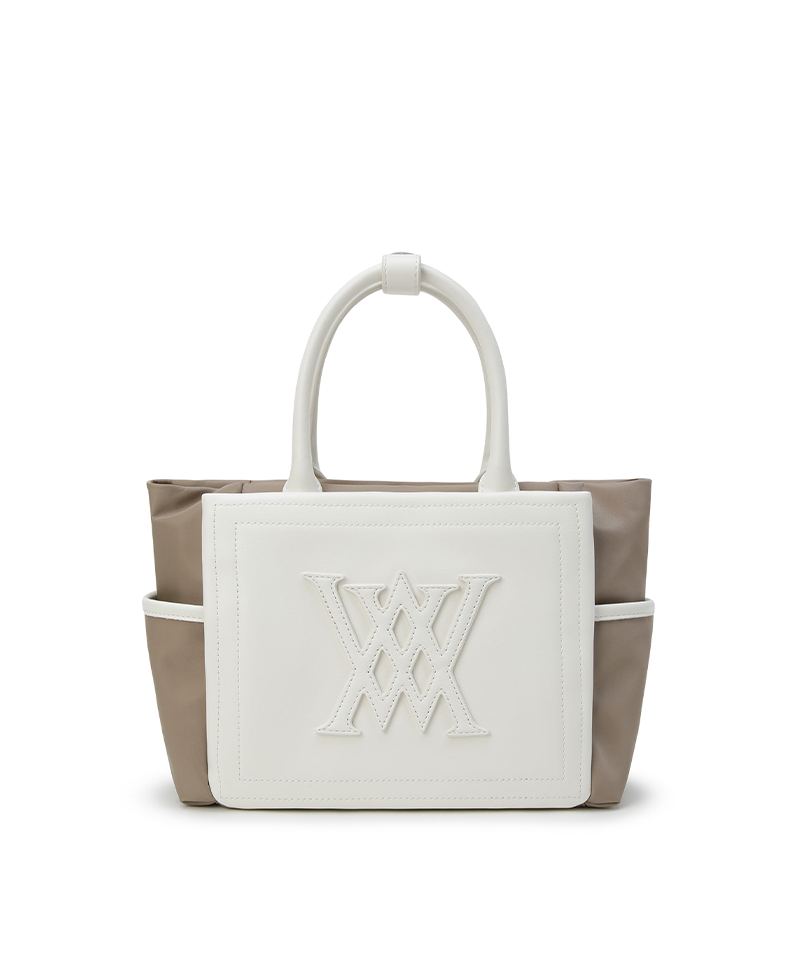 ☆ANEW GOLF☆ TWO TONE TOTE BAG Women's Two Tone Tote Bag - Ivory – Anew Golf USA