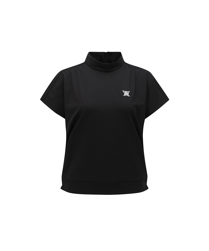 ☆ANEW GOLF☆ SHORT SLEEVE ANORAK Women's Mock Neck Anorak T-Shirt - Black – Anew Golf USA