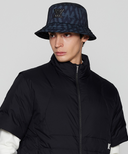 Uni Logo Pattern Hat - Black