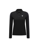 ANEW Golf Women's SP Signature Logo Hybrid Long T-Shirt - Black