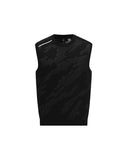 Men's SP Camo Pattern Knit Vest - Black