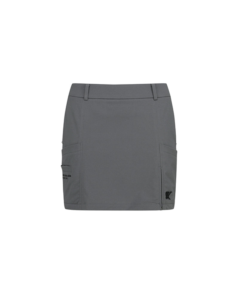 anew golf W INCISION H-LINE SQ グレー Women's Incision H-Line Skirt - Gray – Anew Golf USA