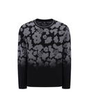 Men's FA Flower Pattern Sweater - Black
