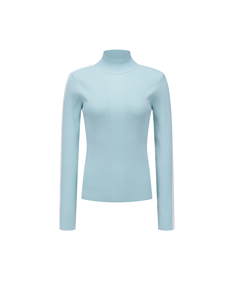 Women's FA Mock Neck Sweater - Mint – Anew Golf USA