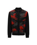 Men's WI Brushstroke Windproof Knit Cardigan - Red