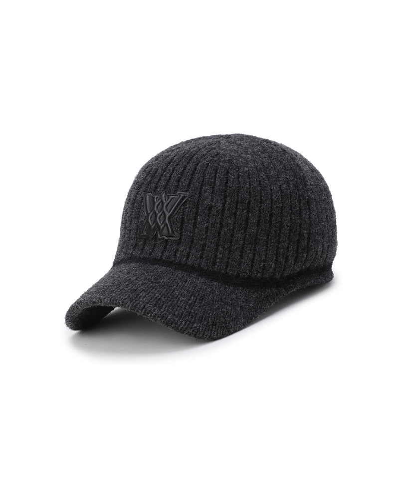 Unisex Allover Knit Cap - Black