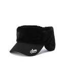 Women's Fur Visor - Black