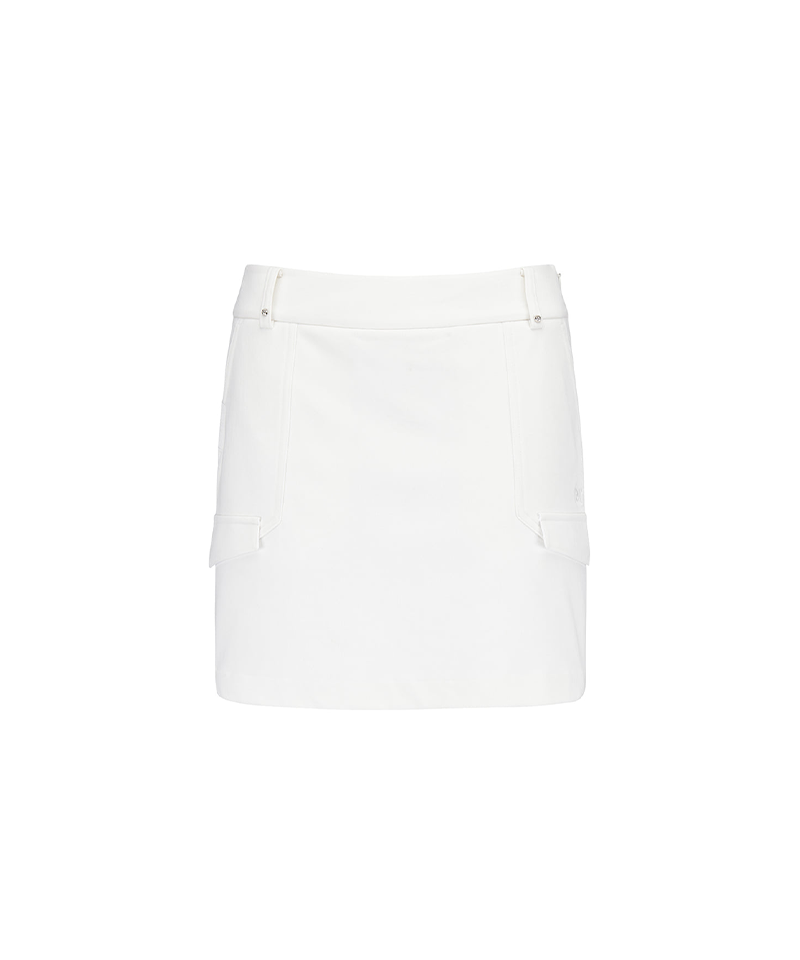Women's WI Brushed Fleece H Line Skirt - Cream
