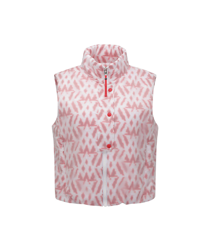 Women's WI Logo Pattern Vest - Red