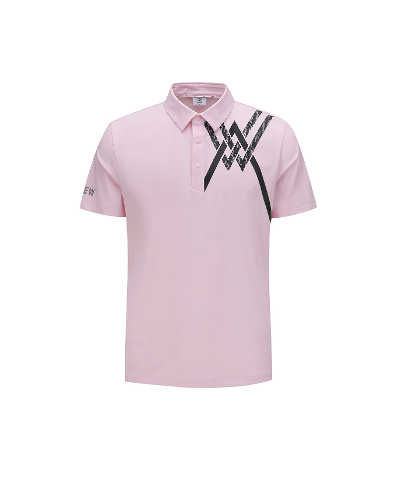 Signature] Men's Logo Point Short T-Shirt - Light Pink – Anew Golf USA