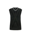 ANEW GOLF Men's Big Logo Instarsia Vest - Black