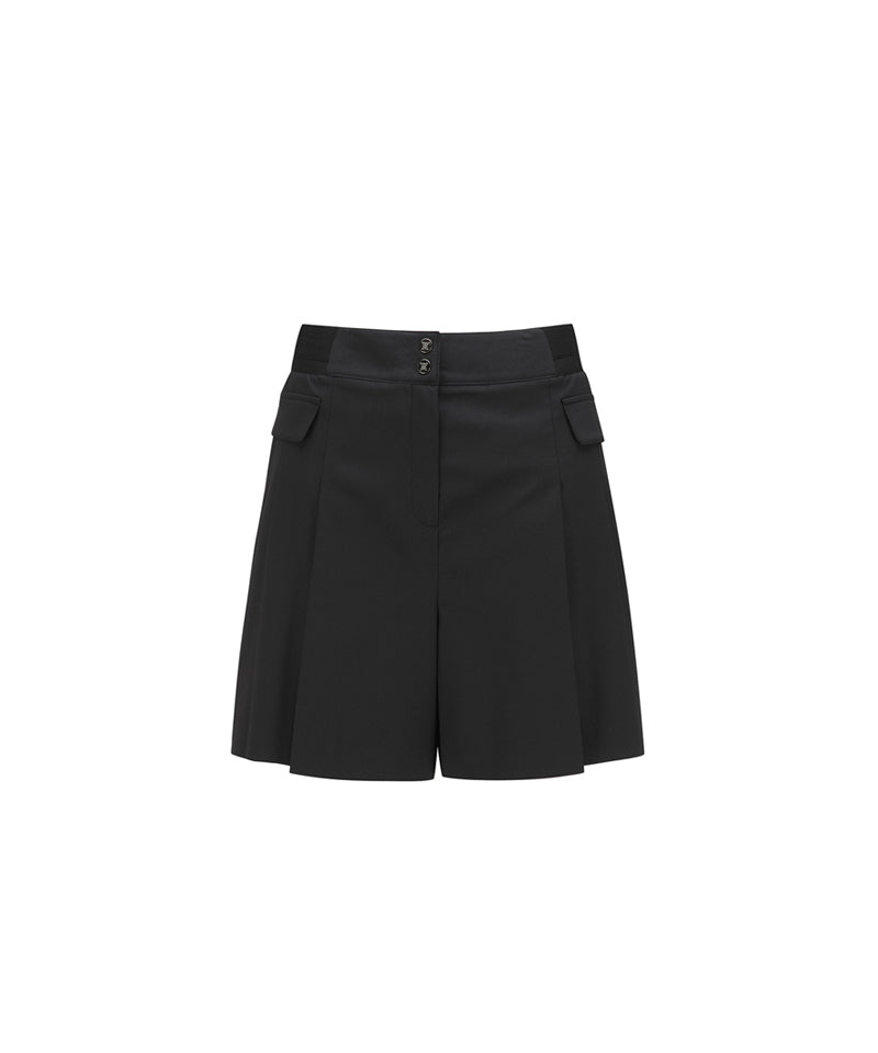 ☆ANEW GOLF☆ OVER PLEATED HALF PANTS Legacy Sale] Women's SM Pleated Half Pants - Black – Anew Golf USA