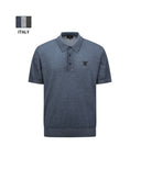 ANEW GOLF Jacquard Knit Polo Shirts - Blue