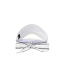 Women's Centre Ribbon Visor - White