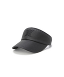 Women's Leather Like Visor - Black