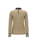 Women's FA Back Zip Long T-Shirt - Beige