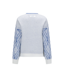 Women's WI Fuzzy Logo Point Sweater - Cream