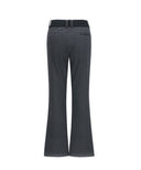 ANEW GOLF Women's Essentials Fleece Boots Cut Long Pants  - Charcoal Gray
