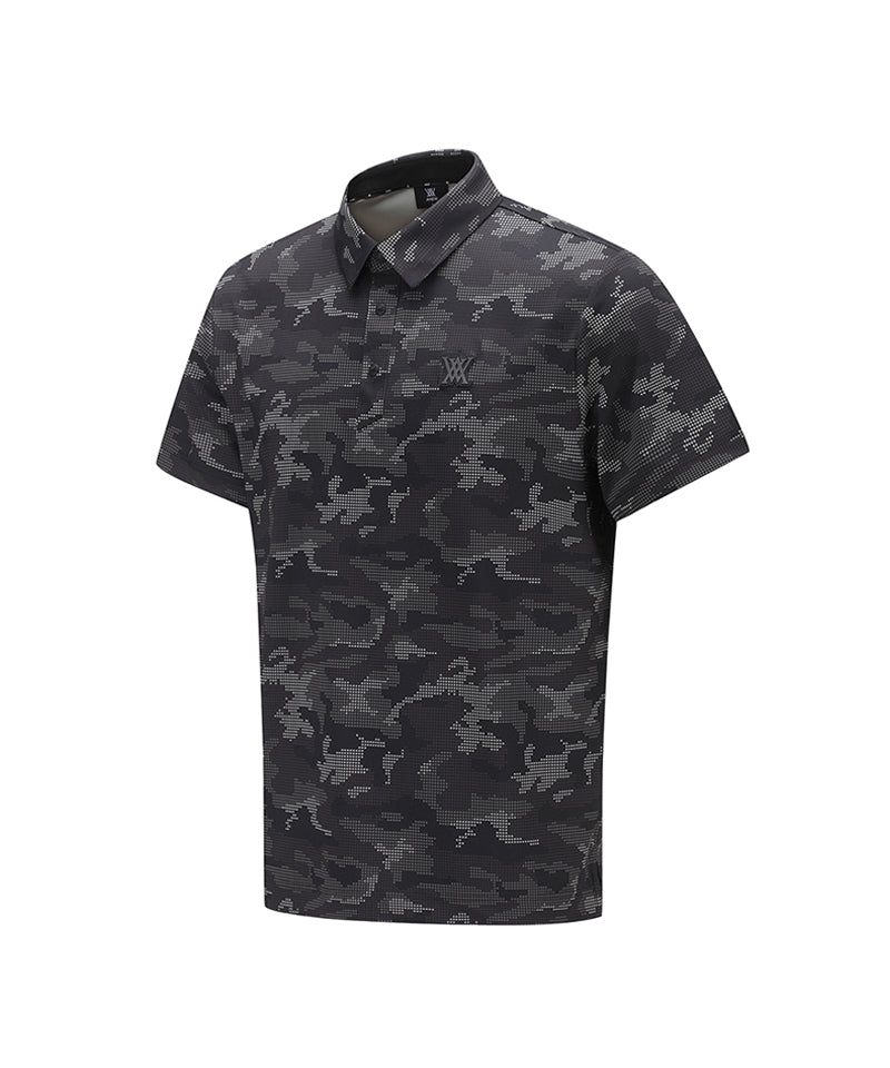 Men Camoflage Short T-Shirt - D/Brown
