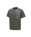 ANEW GOLF Men's SM Wooven Round Short T-Shirt - Light Khaki