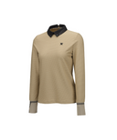 Women's FA Back Zip Long T-Shirt - Beige