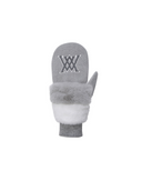 Women's Mitten Gloves - Gray