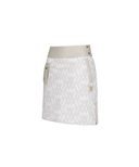 Women's WI Logo Pattern Padded Skirt - Beige
