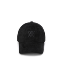 ANEW Golf Unisex Monogram Suede Ball Cap - Black