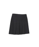 Anew Golf Women's Logo Band Point Pleats Skirt - Black
