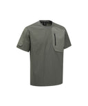 ANEW GOLF Men's SM Wooven Round Short T-Shirt - Light Khaki