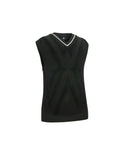 ANEW GOLF Men's Big Logo Instarsia Vest - Black