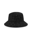 ANEW GOLF Monogram Suede Bucket Hat - Black