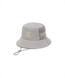 Unisex Lettering Bucket Hat - Beige