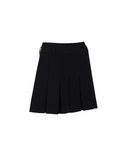 Women's WI Brushed Fleece Pleated Skirt - Black