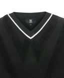ANEW GOLF Men's Big Logo Instarsia Vest - Black