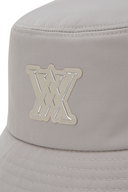 Unisex Lettering Bucket Hat - Beige