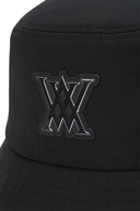 Unisex Lettering Bucket Hat - Black
