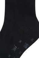 Women's Ribbon Knee Socks - Black