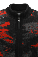 Men's WI Brushstroke Windproof Knit Cardigan - Red