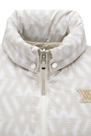 Women's WI Logo Pattern Reversible Down Vest - Beige