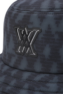 Uni Logo Pattern Hat - Black