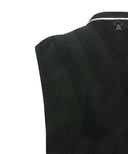 ANEW GOLF Men's Big Logo Instarsia Vest - Black