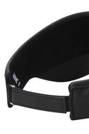 Women's Leather Like Visor - Black