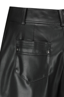 Women's FA Faux Leather Half Pants - Black