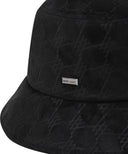 ANEW GOLF Monogram Suede Bucket Hat - Black