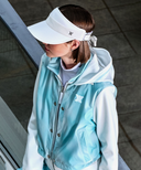 Women's Centre Ribbon Visor - White