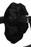 Women's Leather Like Visor - Black