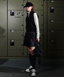 Women's Ribbon Knee Socks - Black