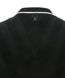 ANEW GOLF Men's Big Logo Instarsia Vest - Black